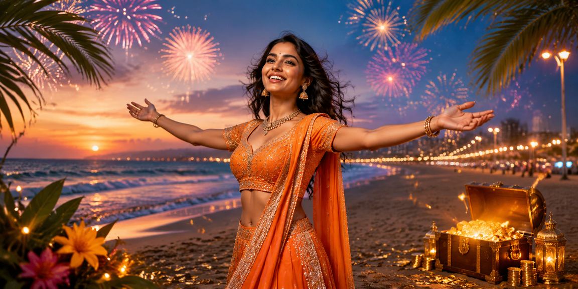 Chennai Marina Beach scenic with VIP bonus promotion